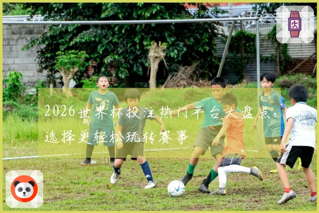 2026世界杯投注热门平台大盘点，选择更轻松玩转赛事